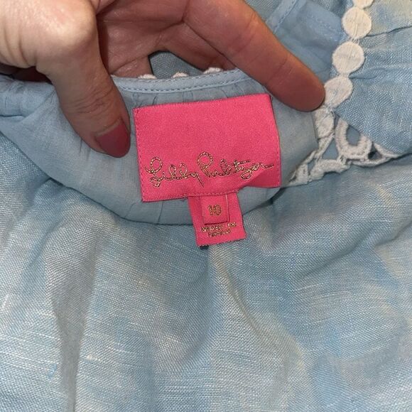 Lilly Pulitzer blue Chalet mini dress 10 - Picture 2 of 2